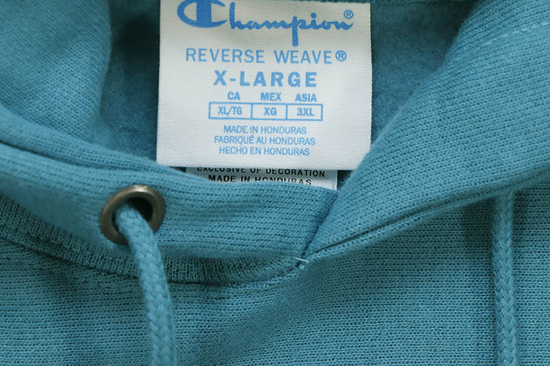 CHAMPION REVERSE WEAVE PULLOVER HOODIE (GF68-X3U:OCEANSTORM
