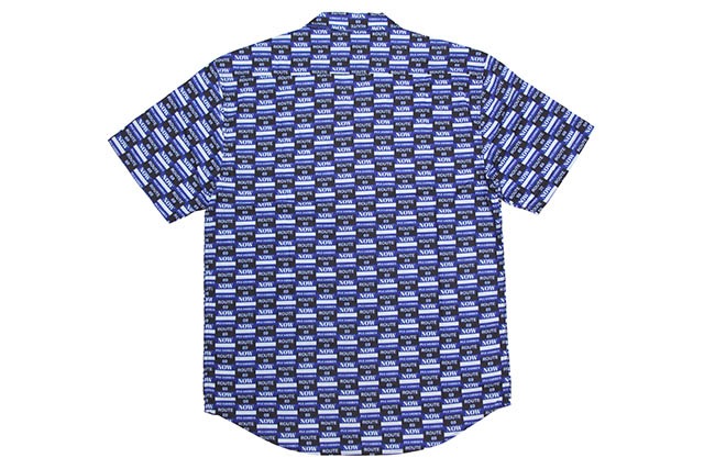 PLEASURES HIGHWAY SHORT SLEEVE BUTTON UP (BLUE)