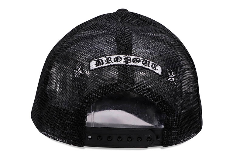 DROPOUT NEW YORK NY FLAMES TRUCKER HAT (BLACK) BB250