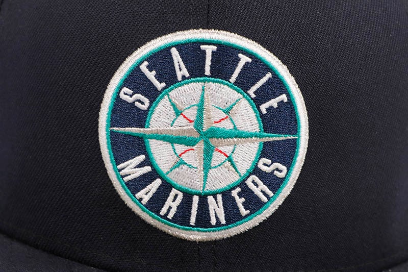 NEW ERA SEATTLE MARINERS 59FIFTY FITTED CAP (30TH ANNIVERSARY CUSTOM SIDE PATCH/GREY UNDER VISOR/NAVY)