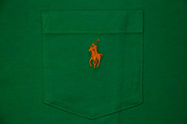 POLO RALPH LAUREN COTTON JERSEY POCKET T-SHIRT (710704248080:CHROMA GREEN)
