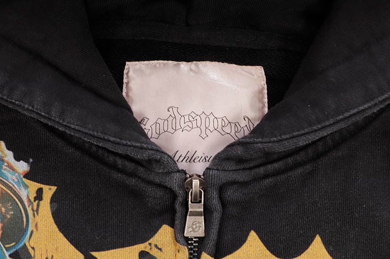 GODSPEED CHROME LIBERTY ZIP HOODIE (BLACK WASH) | Brand,G-L