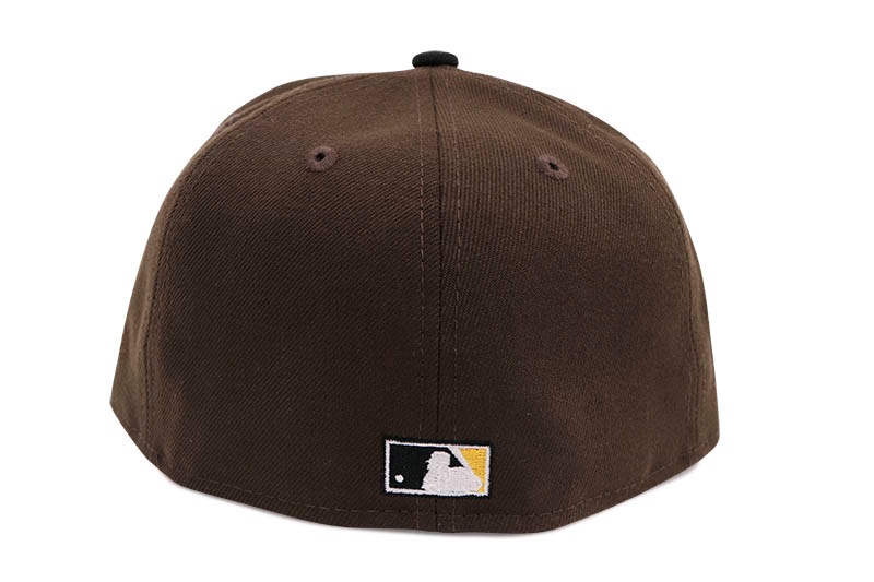 NEW ERA SAN DIEGO PADRES 59FIFTY FITTED CAP (40TH ANNIVERSARY SIDE PATCH/GREY UNDER VISOR/WALNUT BLACK) 70853571