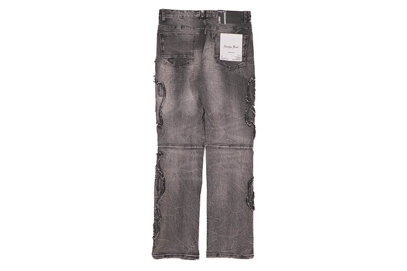 SMOKE RISE LONG STRAIGHT PARADISE COLOR WEFT JEANS (JP25529:ERIS GREY)