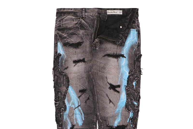 SMOKE RISE LONG STRAIGHT PARADISE COLOR WEFT JEANS (JP25529:ERIS GREY)