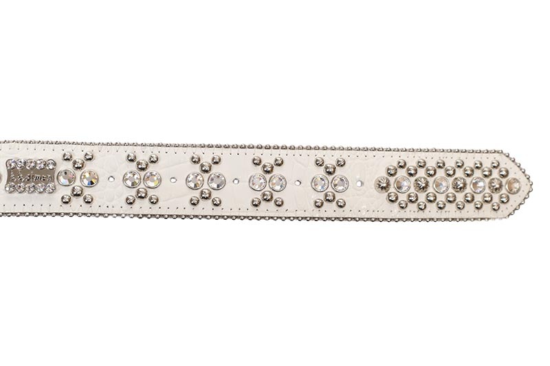 Pelle Pelle X B.B. SIMON LIMITED EDITION CURSIVE ICON BELT (3382-A53-CLEAR-SF)
