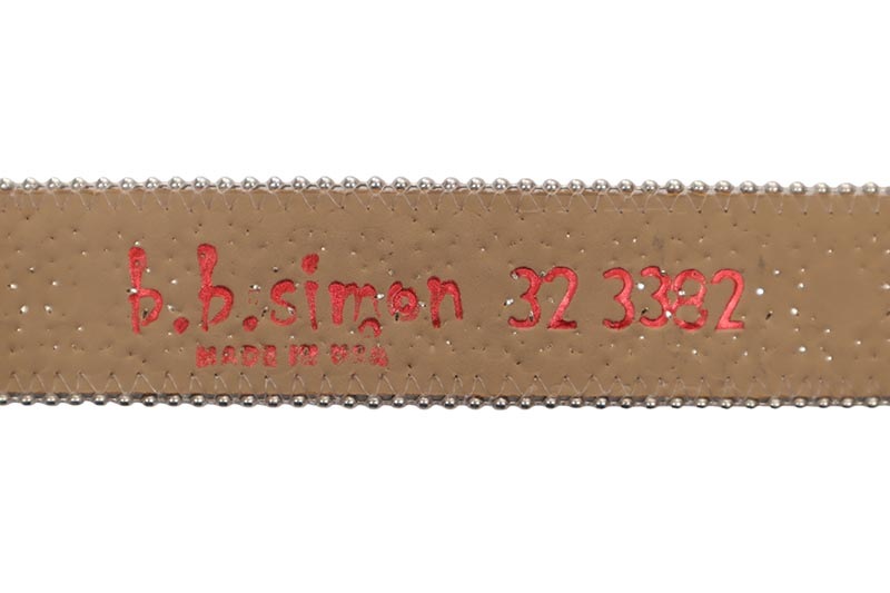 Pelle Pelle X B.B. SIMON LIMITED EDITION CURSIVE ICON BELT (3382-A53-CLEAR-SF)