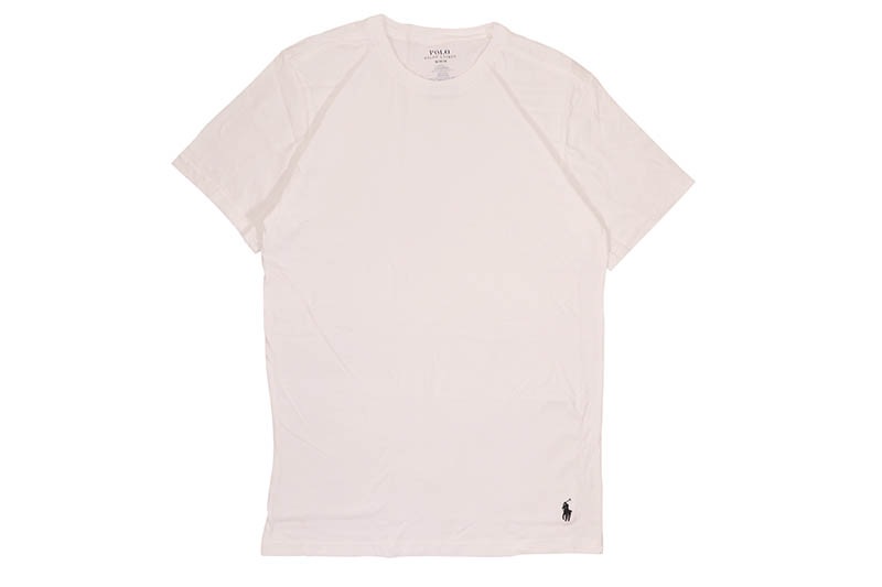 POLO RALPH LAUREN ブラック SLIM FIT 1枚　白 POLO RALPH LAUREN SLIM FIT COTTON CREWS 3PCS (NSCNP3-WHD:WHITE