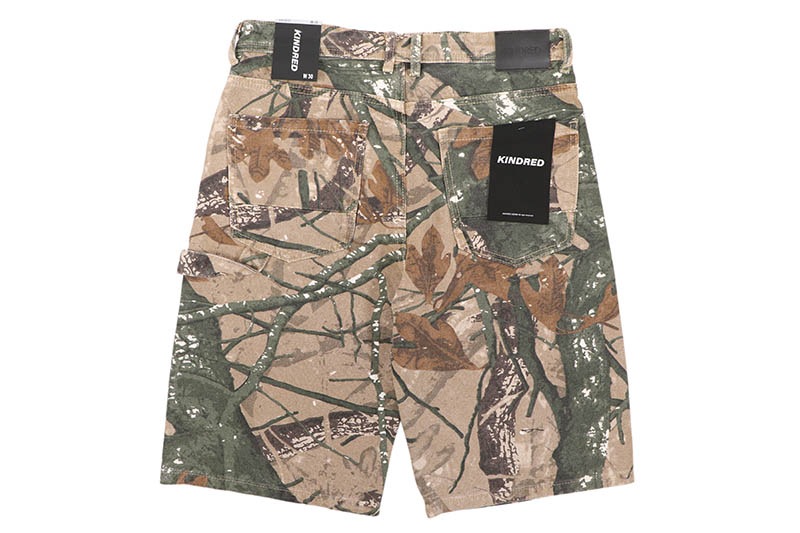 KINDRED DOUBLE KNEE CAMO SHORTS (KD2116C:CANVAS VINTAGE) | Brand