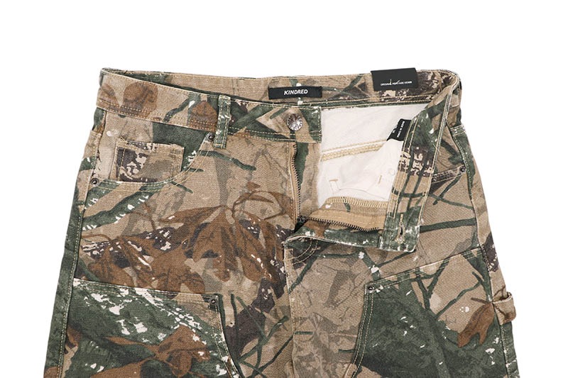 KINDRED DOUBLE KNEE CAMO SHORTS (KD2116C:CANVAS VINTAGE) | Brand