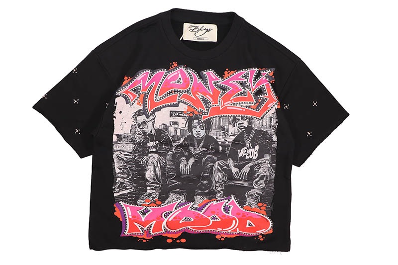 BKYS MONEY MOOD FRENCH TERRY CROPPED TEE (T1512:BLACK)
