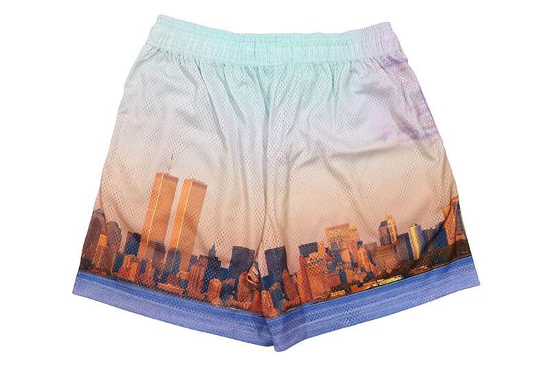 ERIC EMANUEL SKYLINE PATTERN SHORT BLUE SKY BLUE | Brand,A-F,ERIC