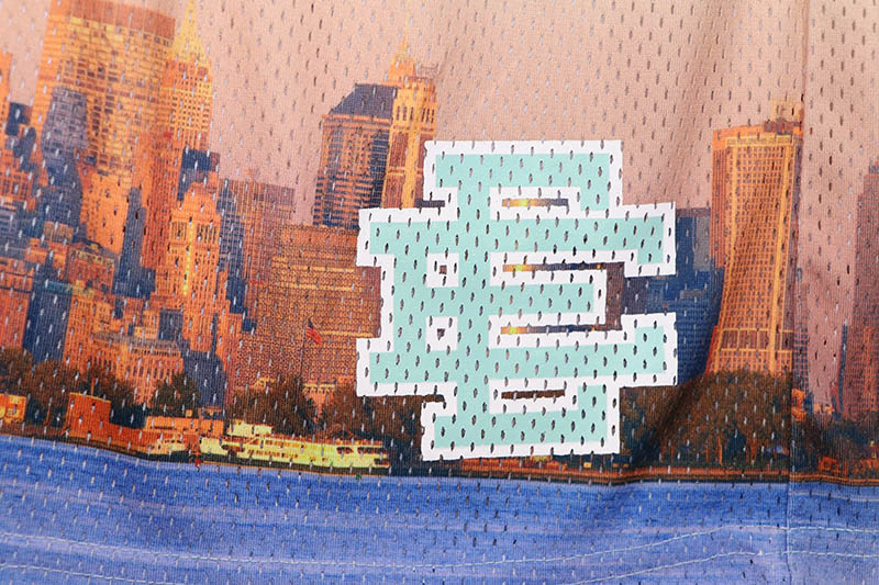 ERIC EMANUEL SKYLINE PATTERN SHORT BLUE SKY BLUE