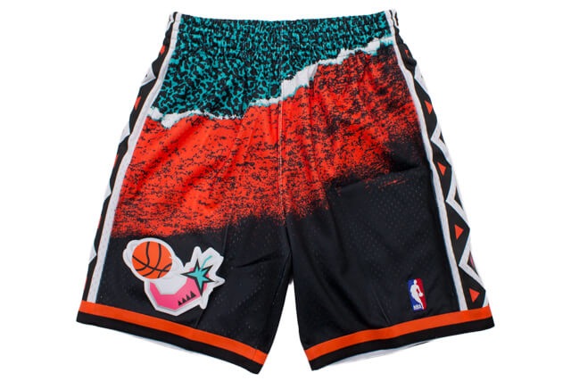 MITCHELL & NESS SWINGMAN MESH SHORTS(ALL-STAR EAST/1996/BLACK)