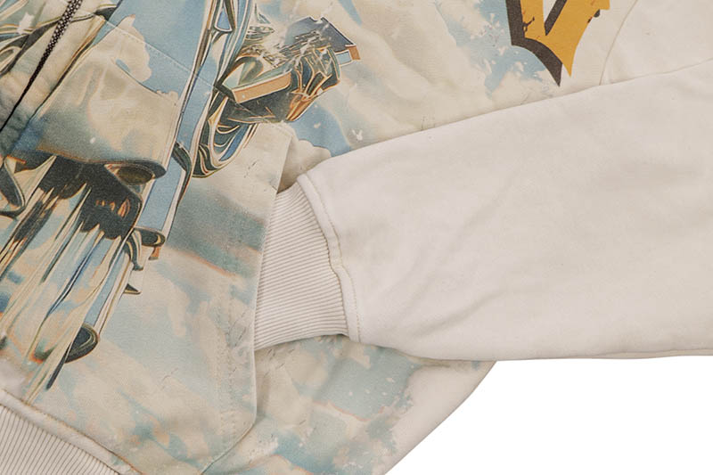 GODSPEED CHROME LIBERTY ZIP HOODIE (BONE)