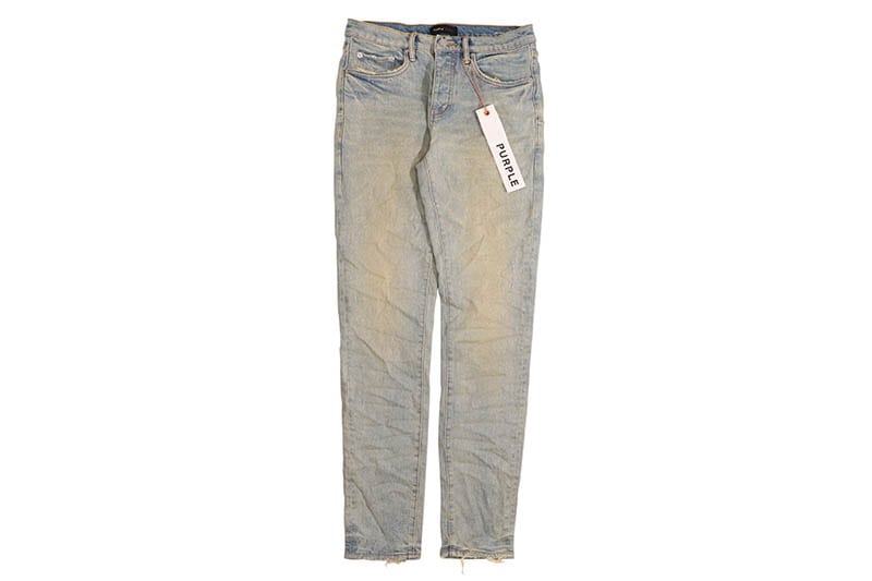 PURPLE BRAND LOW RISE SKINNY JEAN (P001-GDLI423:GLITTER DIRTY LIGHT INDIGO)