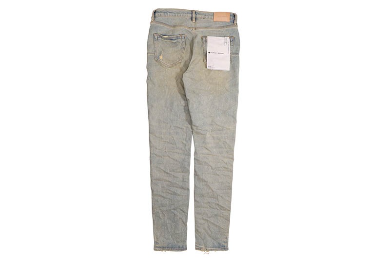 PURPLE BRAND LOW RISE SKINNY JEAN (P001-GDLI423:GLITTER DIRTY LIGHT INDIGO)