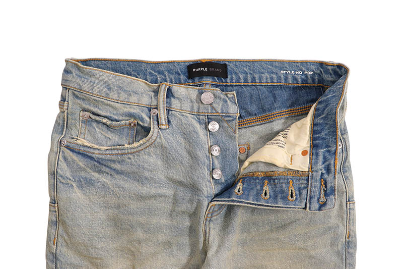 PURPLE BRAND LOW RISE SKINNY JEAN (P001-GDLI423:GLITTER DIRTY LIGHT INDIGO)