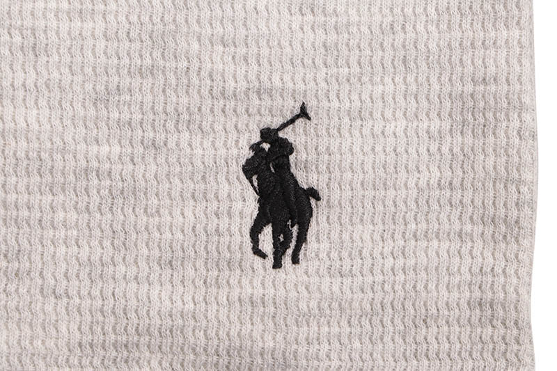 POLO RALPH LAUREN WAFFLE-KNIT THERMAL SHIRT (PWLE2R-AHRR:CLASSIC HEATHER)