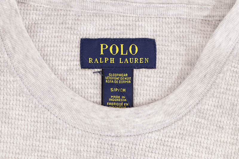 POLO RALPH LAUREN WAFFLE-KNIT THERMAL SHIRT (PWLE2R-AHRR:CLASSIC HEATHER)