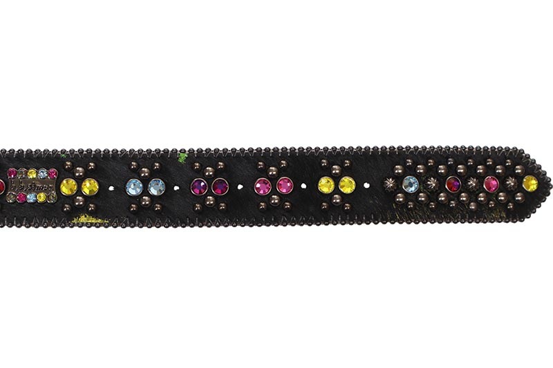 Pelle Pelle X B.B. SIMON LIMITED EDITION CURSIVE ICON BELT (3382-C73-MULTI-BF)