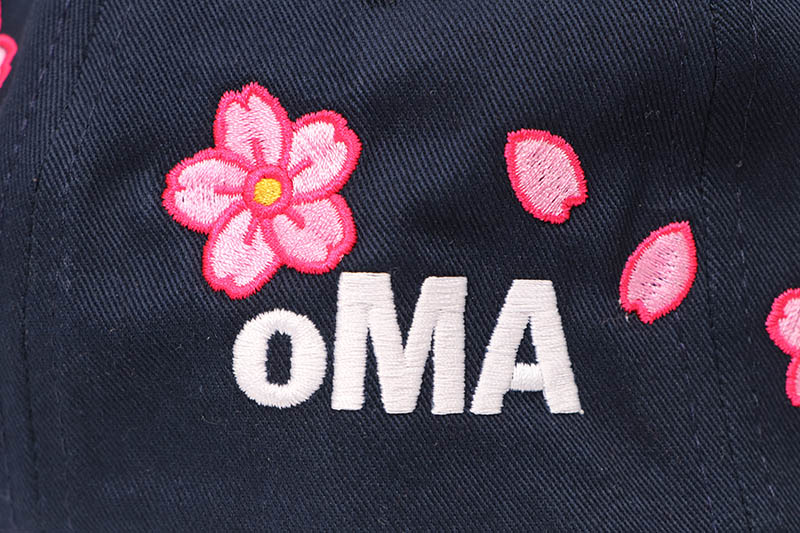 oMA STUDIOS NY CHERRY BLOSSOM HAT (NAVY)