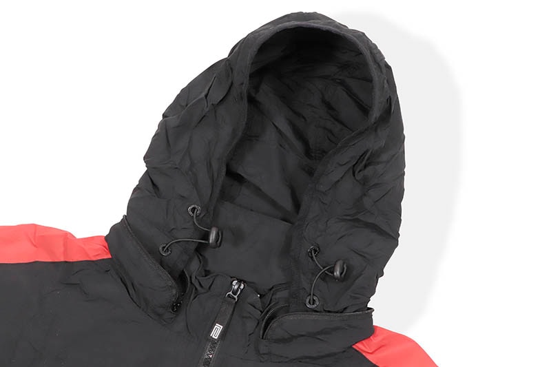 PRO CLUB FULL COURT WINDBREAKER JACKET (BLACK/RED) 03PC0303 15PC0307