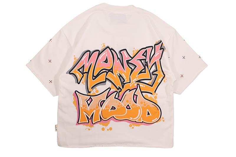 BKYS MONEY MOOD FRENCH TERRY CROPPED TEE (T1512:WHITE)