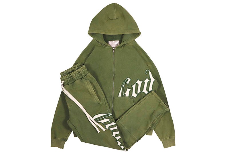 GODSPEED OG LOGO SWEATSUIT (OLIVE) | Brand,G-L,GODSPEED NEW YORK