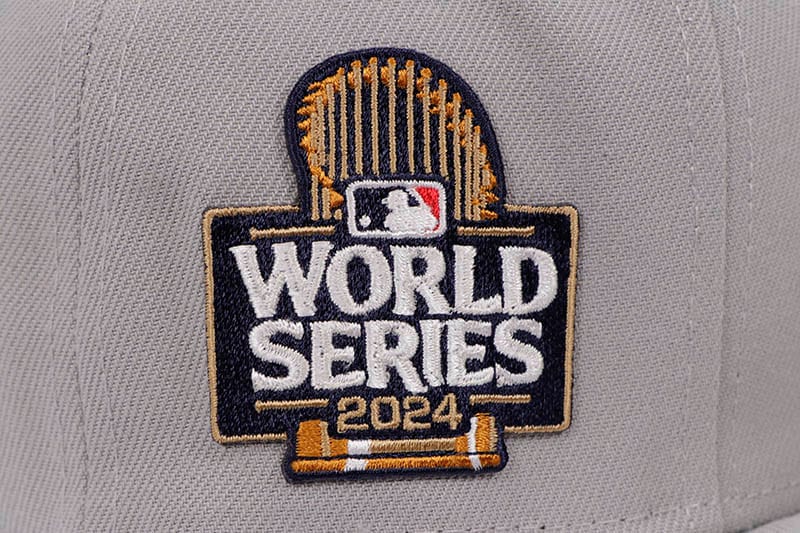 NEW ERA NEW YORK YANKEES 59FIFTY FITTED CAP (2024 WORLD SERIES SIDE PATCH/GREY UNDER VISOR/GREY)