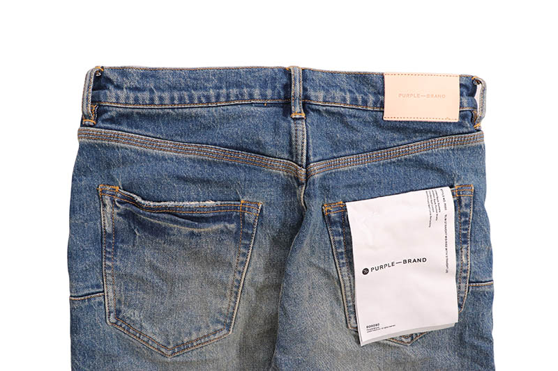 PURPLE BRAND STRAIGHT SLIM JEAN (P005-TYFM124:2 YEAR DIRTY FADE MID INDIGO)