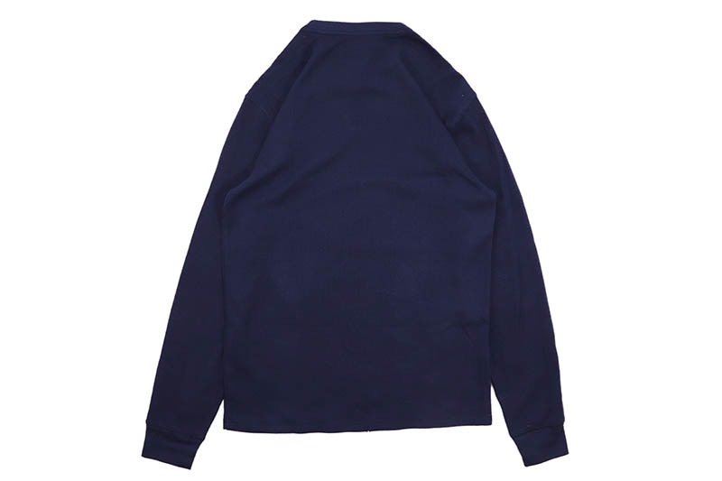 POLO RALPH LAUREN WAFFLE-KNIT THERMAL SHIRT (PWLE2R-AHSR:NAVY)