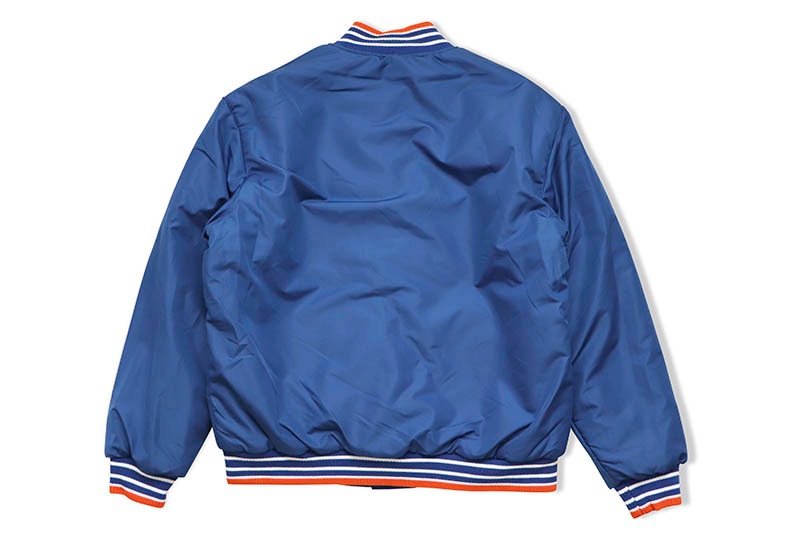 JH Design NEW YORK METS REVERSIBLE WOOL POLY TWILL JACKET (MET103SHL0:ROYAL)