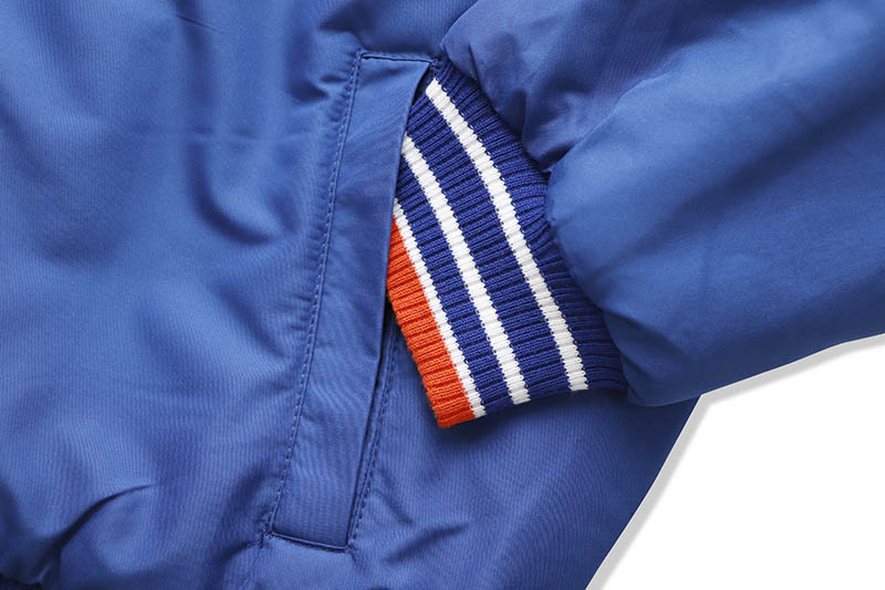 JH Design NEW YORK METS REVERSIBLE WOOL POLY TWILL JACKET (MET103SHL0:ROYAL)