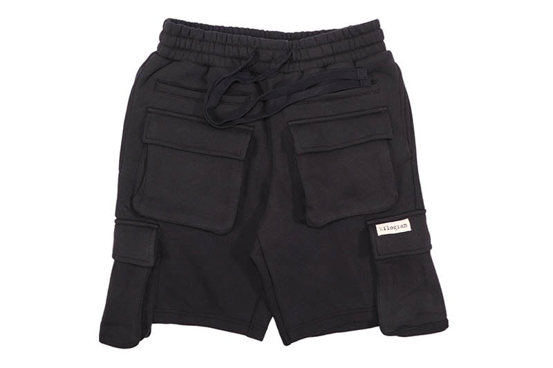 KILOGRAM SWEAT CARGO SHORTS (KG8211:BLACK)
