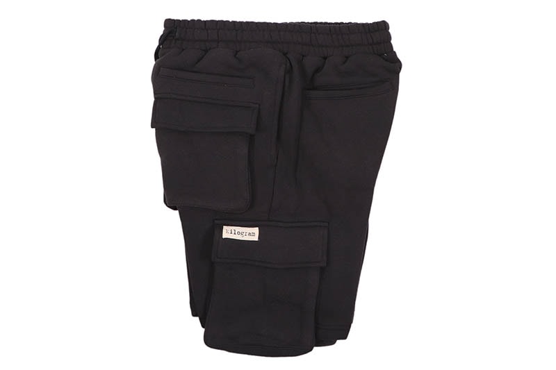 KILOGRAM SWEAT CARGO SHORTS (KG8211:BLACK)