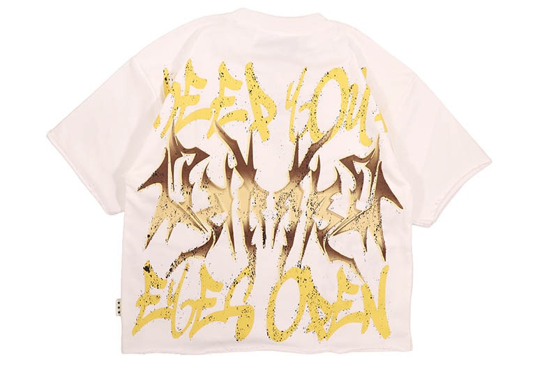 BKYS P.O.W.E.R. FRENCH TERRY CROPPED TEE (T1478:WHITE)