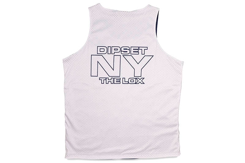 DIPLOMATS EMPIRE DIPSET x THE LOX NY BASKET JERSEY (WHITE/NAVY