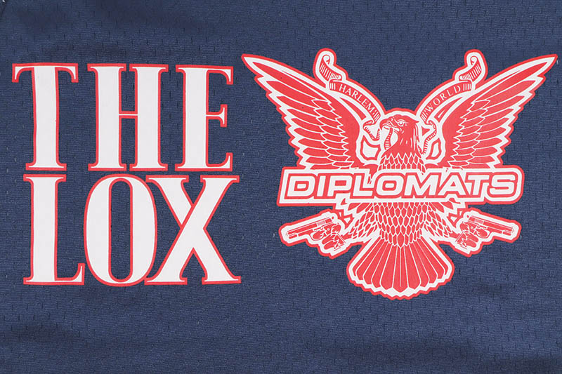 DIPLOMATS EMPIRE DIPSET x THE LOX NY BASKET JERSEY (WHITE/NAVY