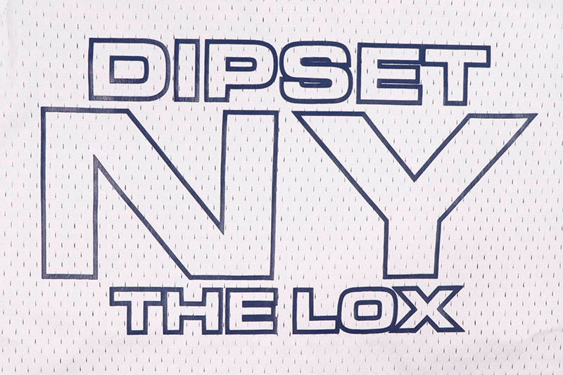 DIPLOMATS EMPIRE DIPSET x THE LOX NY BASKET JERSEY (WHITE/NAVY