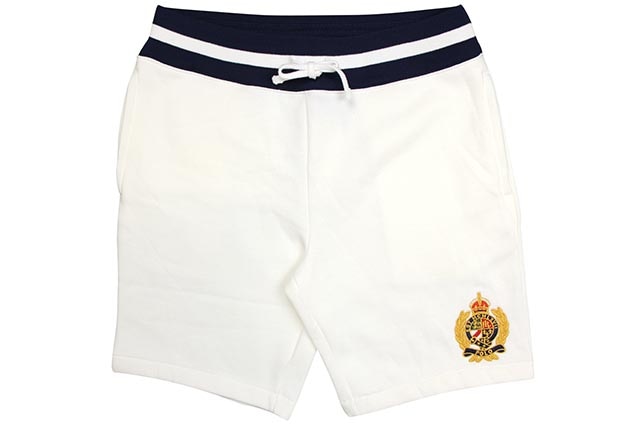 POLO RALPH LAUREN YALE CREST LOGO SHORTS (710740902001:WHITE)