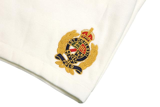 POLO RALPH LAUREN YALE CREST LOGO SHORTS (710740902001:WHITE)