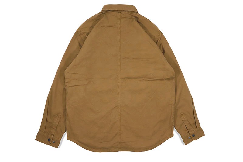 Carhartt RUGGED FLEX RELAXED FIT CANVAS FLEECE-LINED SHIRT JACKET
