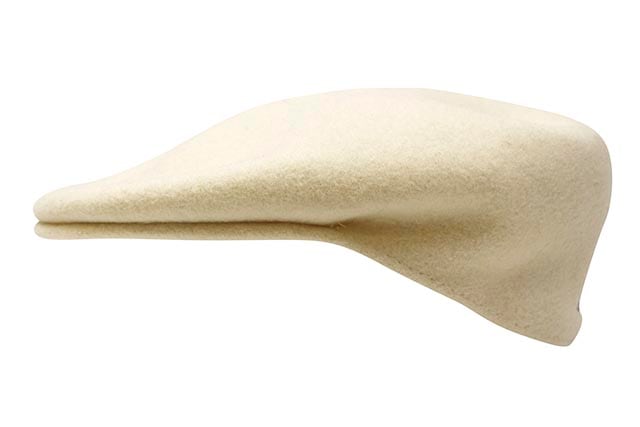 KANGOL WOOL 504 HUNTING CAP (0258BC/WH103:WHITE)