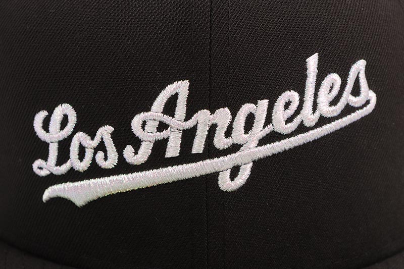 NEW ERA LOS ANGELES DODGERS 59FIFTY FITTED CAP (50TH ANNIVERSARY SIDE PATCH/GREY UNDER VISOR/BLACK) 70932026
