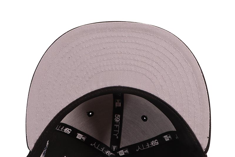NEW ERA LOS ANGELES DODGERS 59FIFTY FITTED CAP (50TH ANNIVERSARY SIDE PATCH/GREY UNDER VISOR/BLACK) 70932026