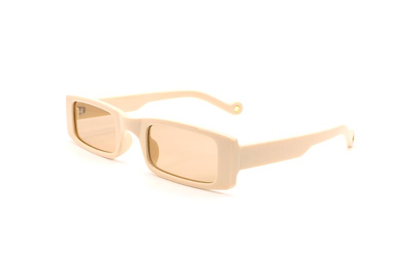 KD EYEWEAR SMALL RECTANGLE SUNGLASSES (BEIGE)