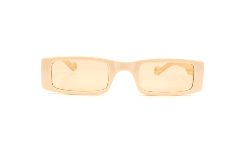 KD EYEWEAR SMALL RECTANGLE SUNGLASSES (BEIGE)