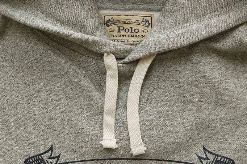 POLO RALPH LAUREN FLEECE GRAPHIC HOODIE (710793021002:GREY HEATHER)