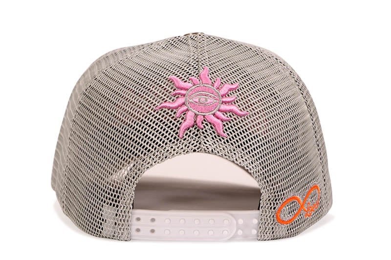 GODSPEED GS FOREVER TRUCKER HAT (GREY/PINK)